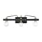 Designers Fountain Ravella 24in 3-Light Black Industrial Indoor Wall Sconce with Old Satin Brass Accents 94203-BK - alternate 1